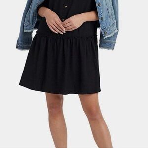 Karl Lagerfeld Black Shirt Dress Women’s Size 8